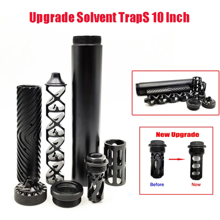 9mm Solvent Trap 10 Aluminum 1 2 28 Monocore Solvent Trap