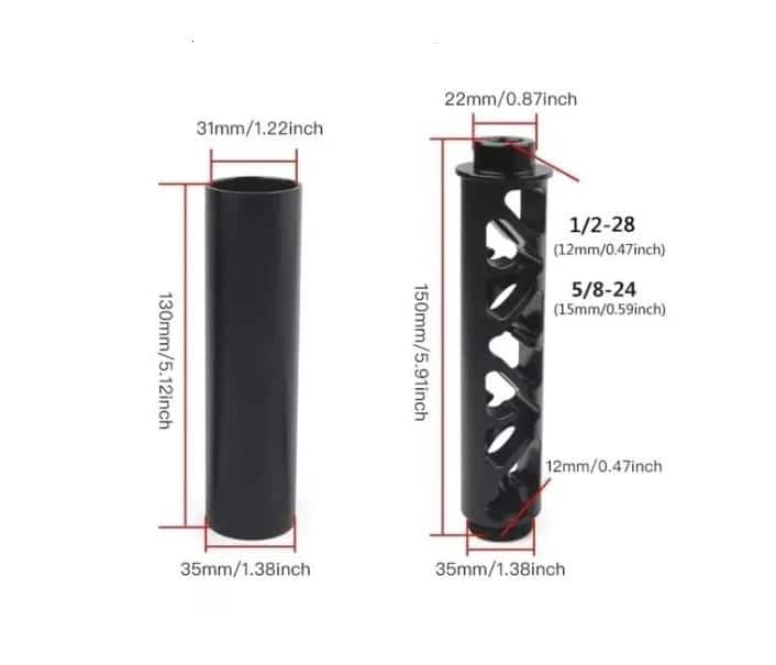 Gun solvent trap,1/2-28 Monocore Solvent Trap,5/8-24 Monocore Solvent Trap