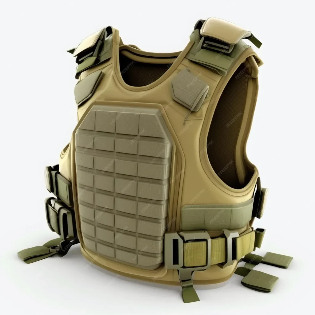 military body armor isolated white background 807701 2660